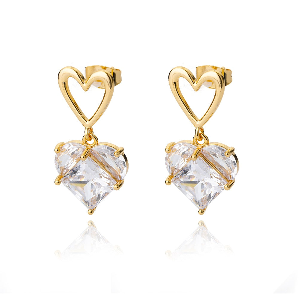 Square Circle Hoop Earrings For Women