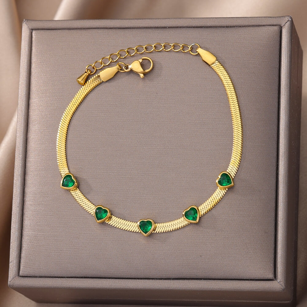 Stainless Steel Heart Bracelet
