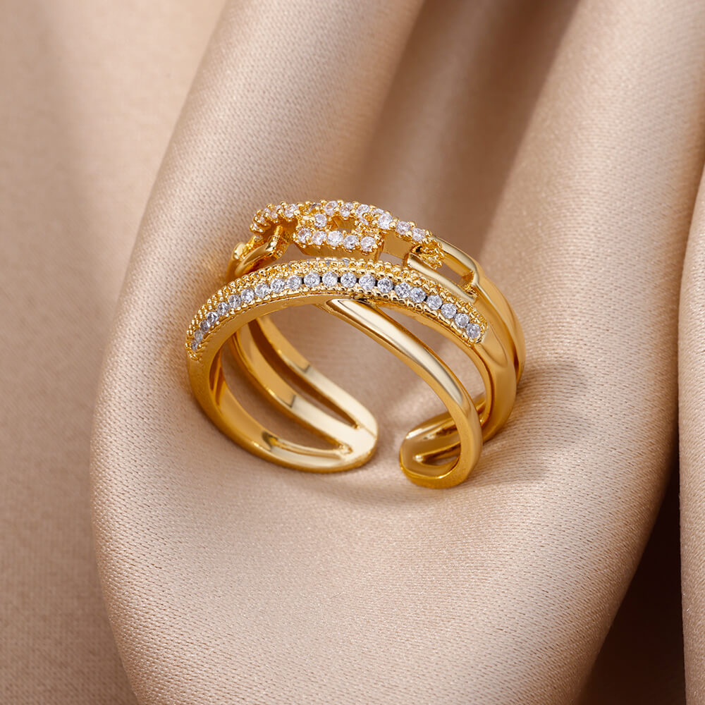 Zircon Opening Rings For Woman