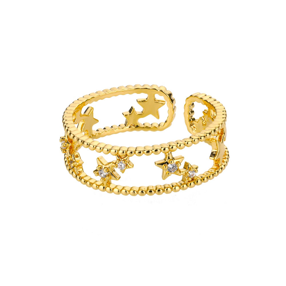 Classic Twist Chain Rings For Women