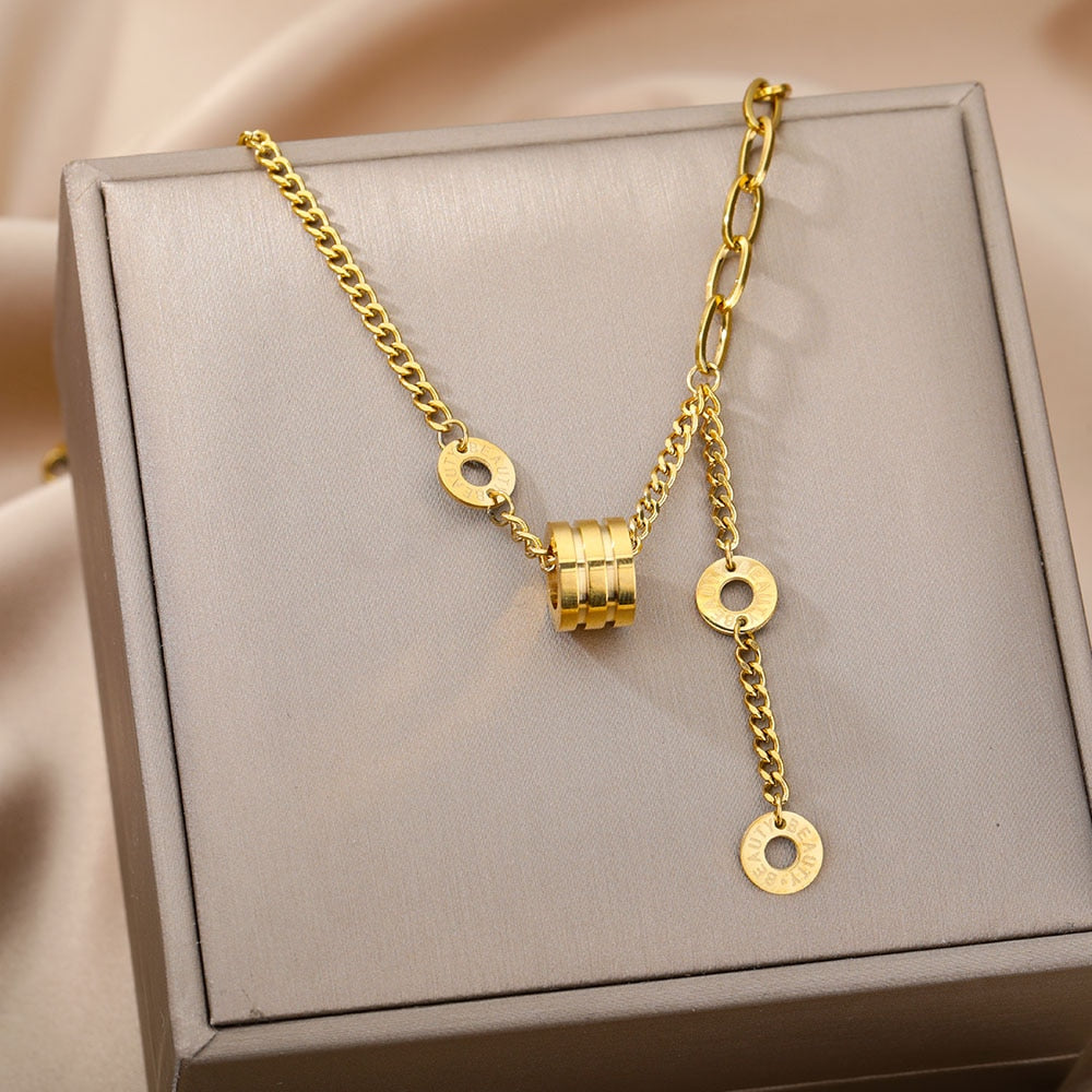 Geometry Star Moon Butterfly Pendant For Women