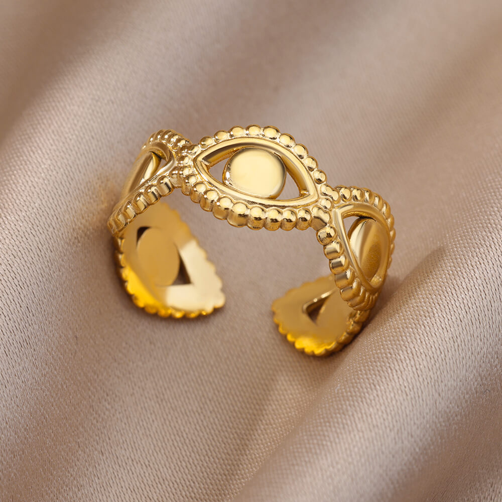 Stainless Steel Gold Color Rings For Women and Men