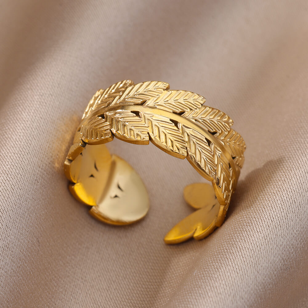 Stainless Steel Gold Color Rings For Women and Men