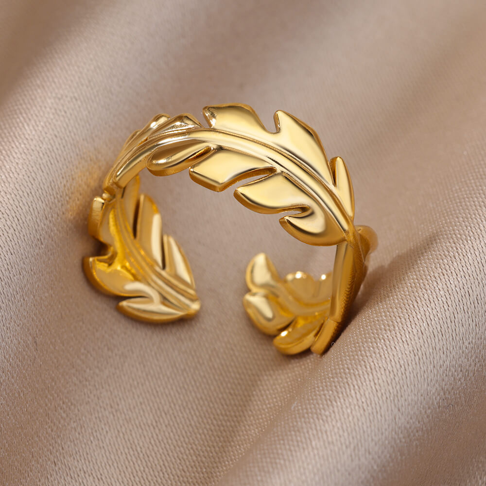 Stainless Steel Gold Color Rings For Women and Men