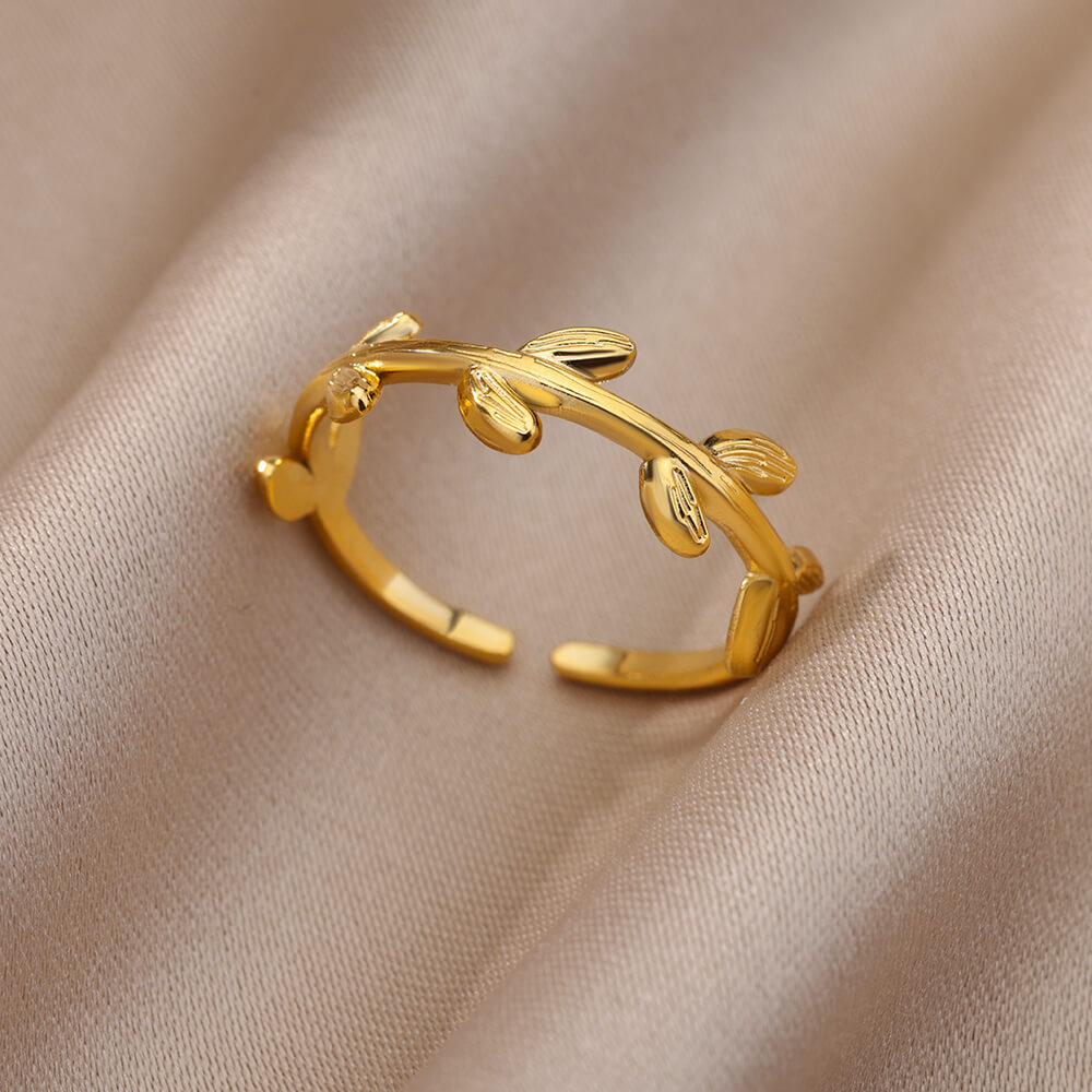 Stainless Steel Gold Color Rings For Women and Men