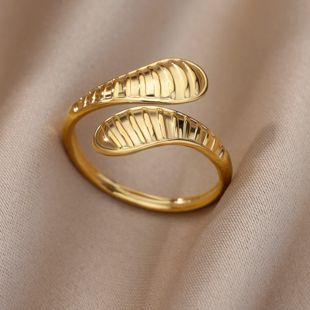 Stainless Steel Gold Color Rings For Women and Men