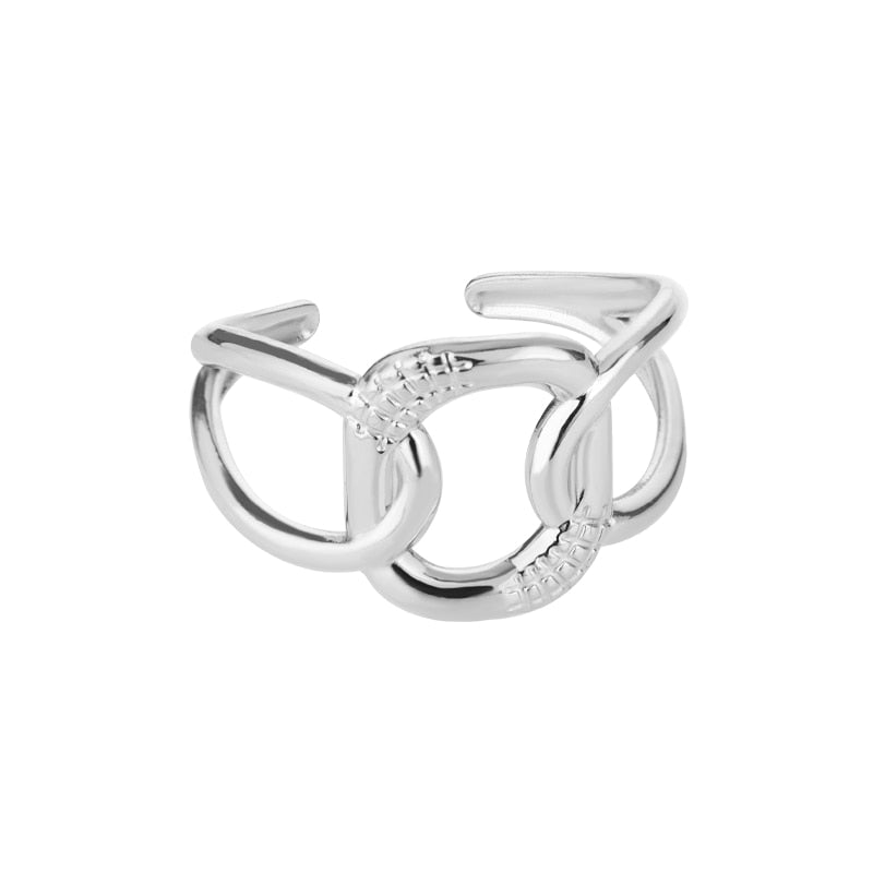 Classic Twist Chain Rings For Women